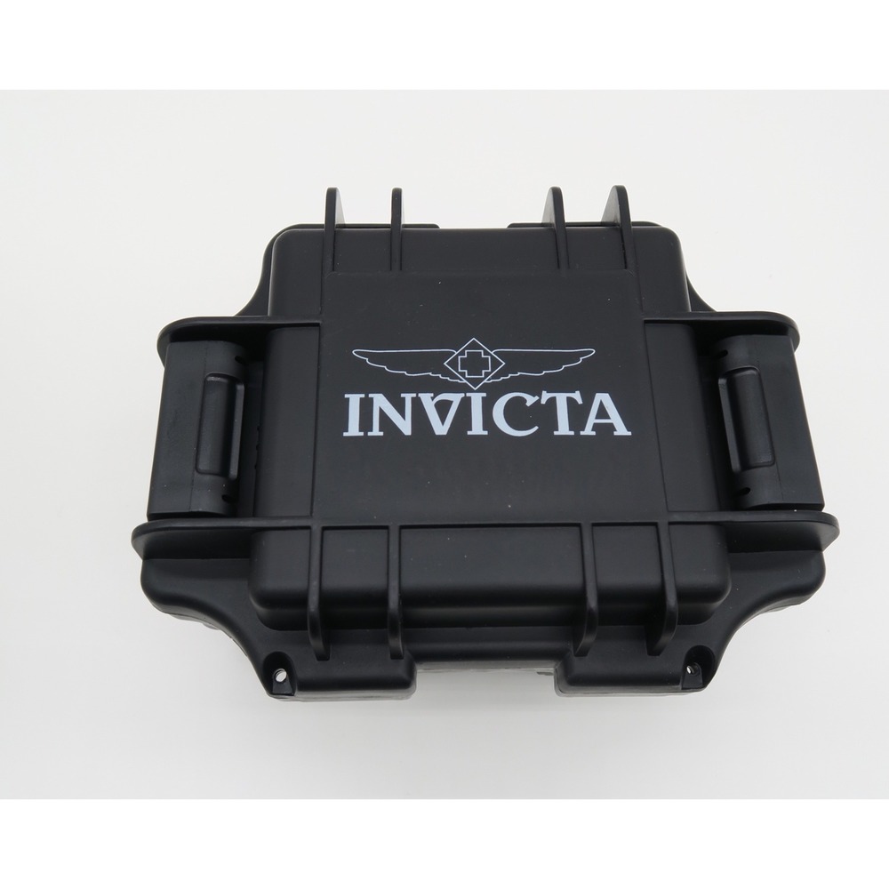 Invicta Single Watch Impact Case Black Waterproof Style Dive Box Storage New